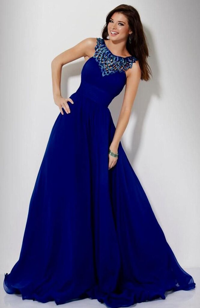 Blue Long Flowy Dress